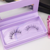 False Eye Lash Full Strip Eye Lashes Faux Mink Eyelash Custom Packaging Box Popular Qingdao Eyelashes