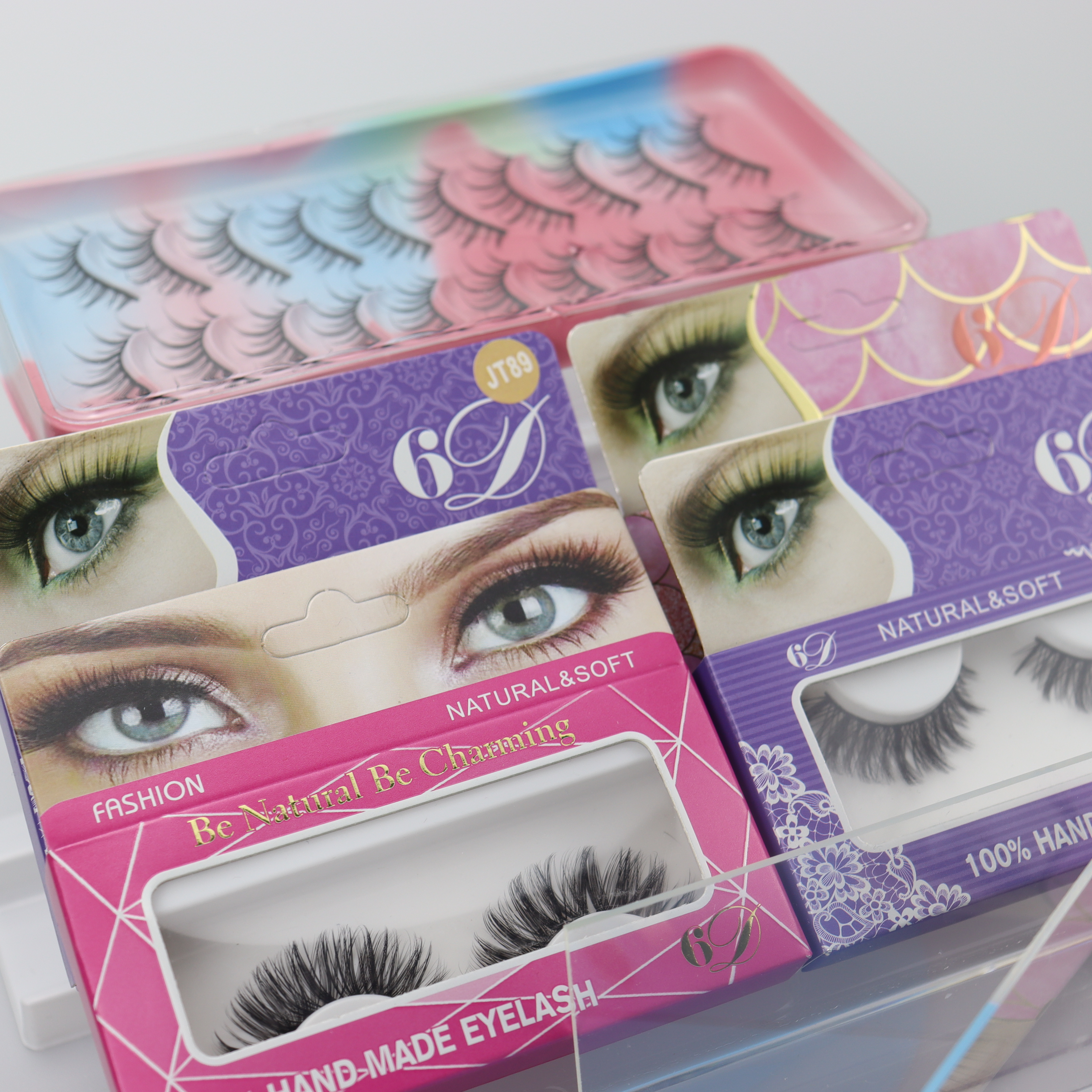 Worldbeauty Volume Wispy False Eyelashes Natural Long Invisible Band Lashes