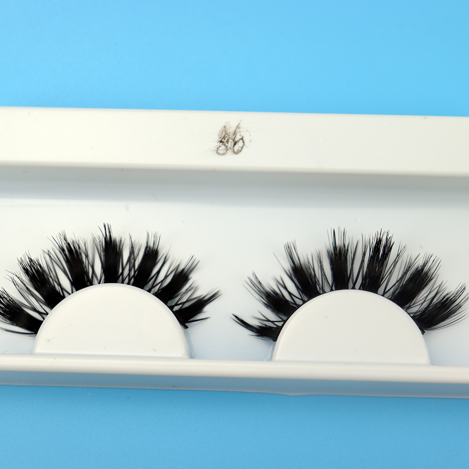 False Eye Lash Full Strip Eye Lashes Faux Mink Eyelash Custom Packaging Box Popular Qingdao Eyelashes